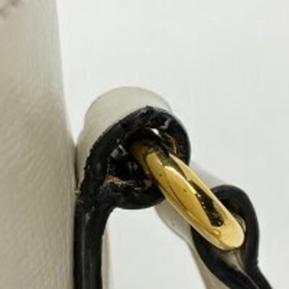 Gucci GG Horsebit Shoulder Bag Canvas Beige White - Picture 5 of 9